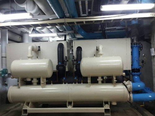 國產主機：大同300噸傳統滿溢式冰水主機機組