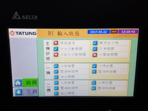 國產主機：大同主機啟動前 AI訊號螢幕